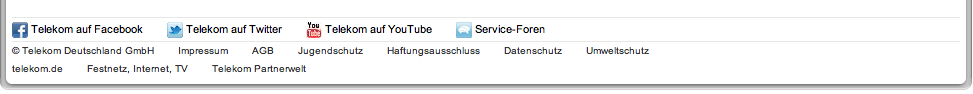 T-Mobile footer